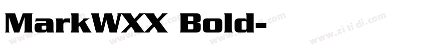MarkWXX Bold字体转换